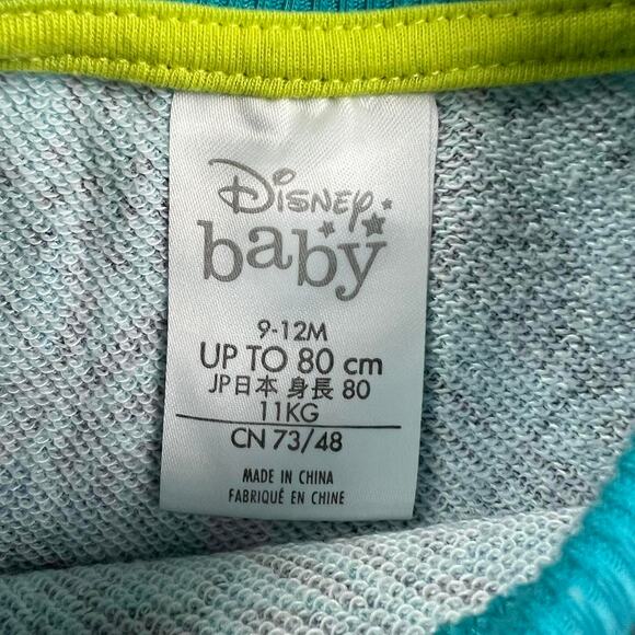Disney Baby Stitch short sleeve sweatshirt size 9-12 Y2K blue - Picture 5 of 7